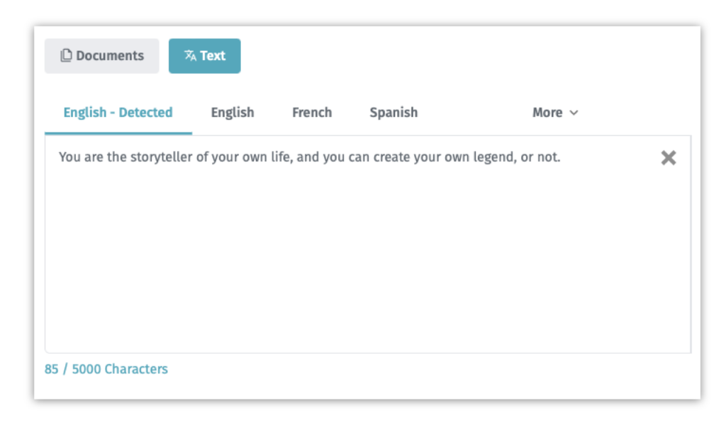 Automated Language Detection for Text Translations